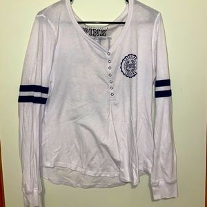 PINK Long sleeve pajama top